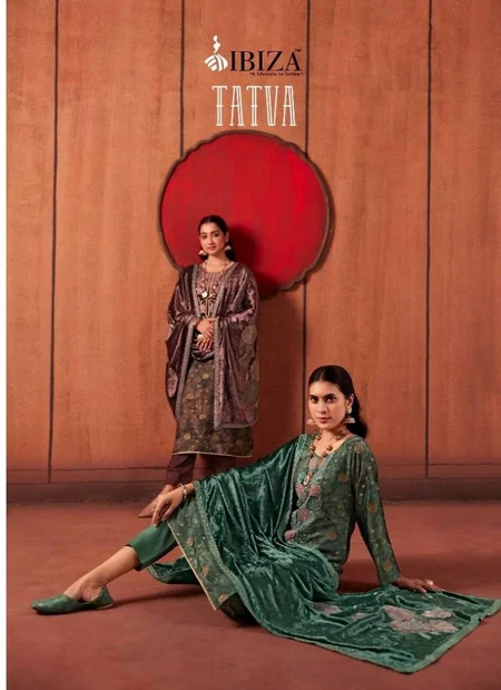 Tatva By Ibiza Silk Jacquard Surat Designer Salwar Suits Wholesalers In Surat